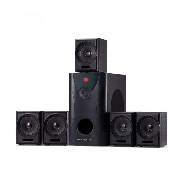 Caixa de Som Home Theater 5.1 80W RMS C/ 5 Caixas Satélites - Multilas - Multilaser