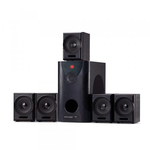 Caixa de Som Home Theater 5.1 80W RMS C/ 5 Caixas Satélites - Multilaser SP291