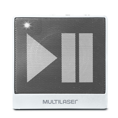 Caixa de Som Mini Aux 8w Bluetooth Branca Sp278 Multilaser