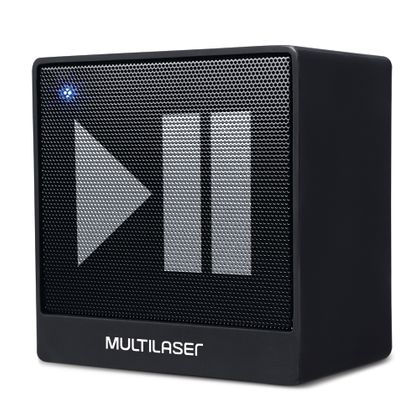 Caixa de Som Mini Aux 8W Bluetooth Preto Multilaser - SP277 SP277