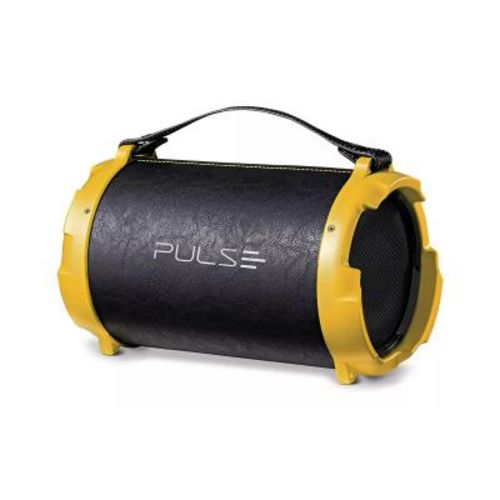 Caixa de Som Multilaser Pulse Bazooka SP265 Preto/Amarelo - 40W Rms, Fm, Bluetooth, USB, Sd, Aux