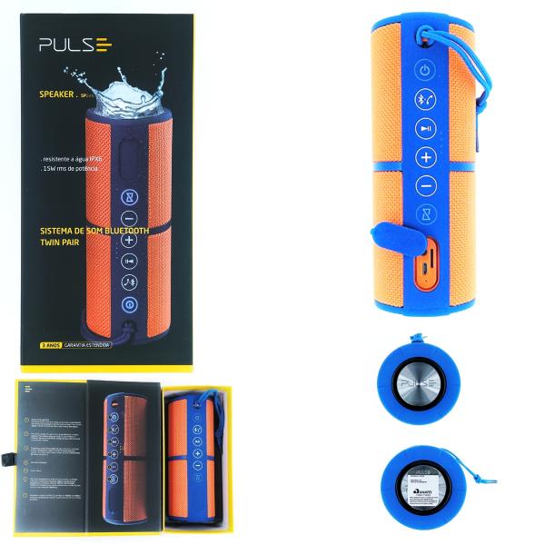 Caixa de Som Multilaser Pulse Speaker 15w
