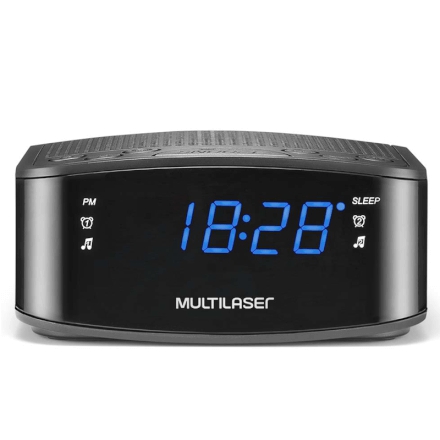 Caixa de Som e Radio Relógio 1W - Multilaser