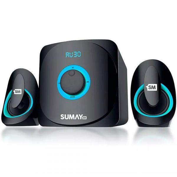 Caixa de Som Multimídia 2.1 42W Bluetooth Sumay SM-CS3313B