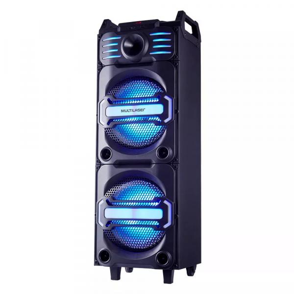 Caixa de Som Party Speaker DJ Multilaser SP285 Bluetooth 350W Rms Fm