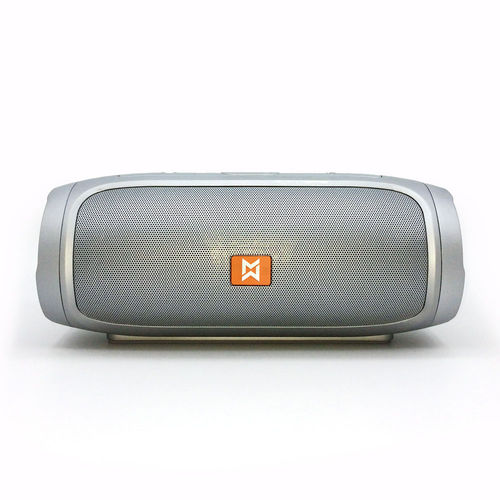 Caixa de Som Portátil Bluetooth Stereo Prata