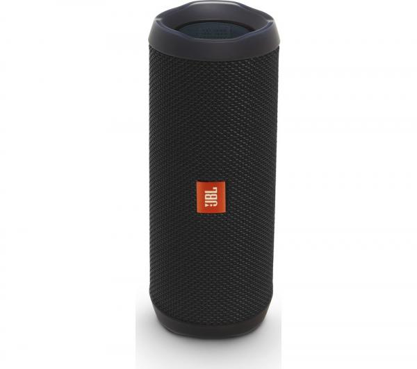 Caixa de Som Portátil Bluetooth Stereo Speaker JBL Flip 4 Preta à Prova Dagua