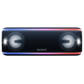Caixa de Som Portátil Sony SRS-XB41 com Bluetooth, Extra Bass, Iluminação Multicolorida, Efeitos Sonoros, Design a Prova D'água e Poeira - Preta