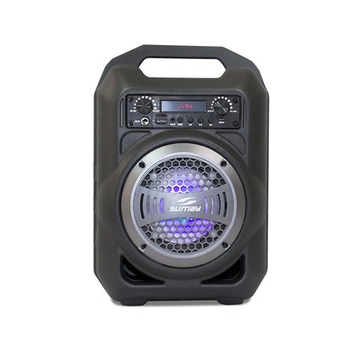 Caixa de Som Portátil Sumay Gallon Music Sm-Csp1302 Bluetooth Cinza
