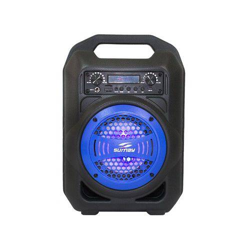 Caixa de Som Portátil Sumay Gallon Music SM-CSP1301 Bluetooth Azul