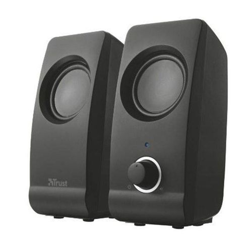 Caixa de Som Remo 2.0 Speaker Set Trust Preta