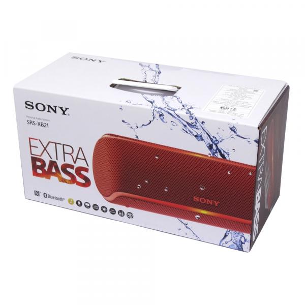 Tudo sobre 'Caixa de Som Sony Srs-xb21 Bluetooth Portátil à Prova Dágua Extra Bass 20w Rms Vermelha'