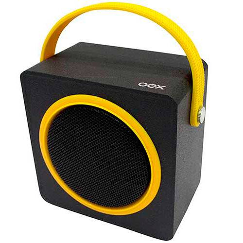 Caixa de Som Speaker OEX Color Box SK404 Amarelo Bluetooth