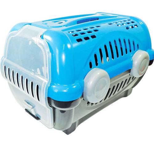 Caixa de Transporte Furacão Pet Luxo Azul - Tam.01