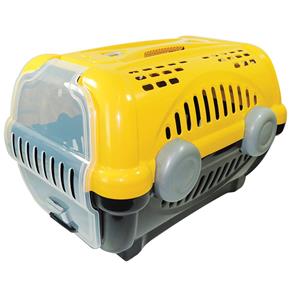 Caixa de Transporte Furacão Pet Luxo N1, Amarela
