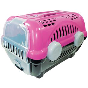 Caixa de Transporte Furacão Pet Luxo N1, Rosa