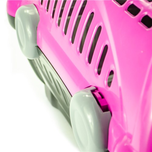 Caixa de Transporte Furacão Pet Luxo Rosa