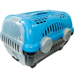 Caixa de Transporte Luxo Furacão Pet Azul - Tamanho 1
