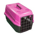 Caixa De Transporte n3 Para Cães E Gatos Grande Rosa