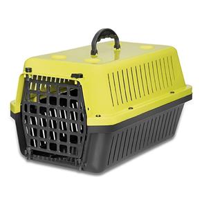 Caixa de Transporte para Cães e Gatos Amarela N 1
