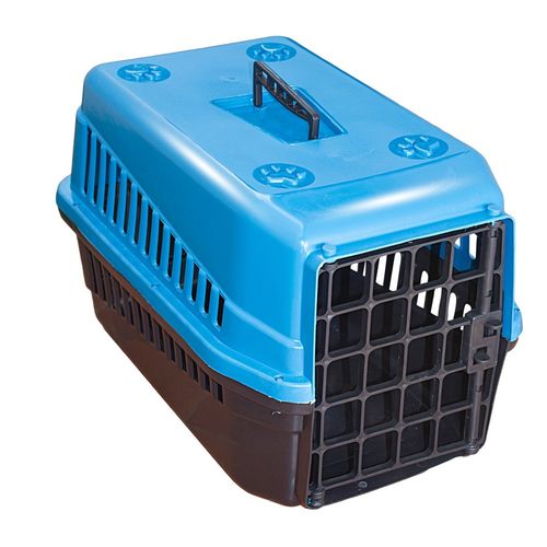 Caixa de Transporte para Cães e Gatos Grande - Azul