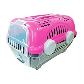 Caixa de Transporte para Cães e Gatos Numero 1 Luxo Cor Rosa