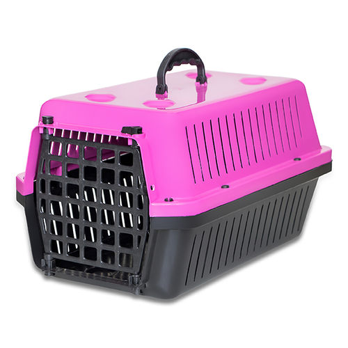 Caixa de Transporte para Cães e Gatos Rosa N 3