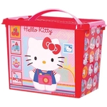 Caixa Decorada com Alça Hello Kitty 9L Vermelha - Monte Libano (592277)
