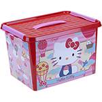 Caixa Decorada com Alça Hello Kitty 22L Vermelha - Monte Libano
