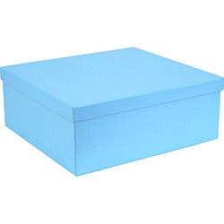 Caixa Decorativa e Presente GG Azul Turquesa - Joy Paper