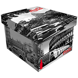 Caixa Desmontável de Plástico Coca-Cola Landscape World 40,5x30,5cm - Urban