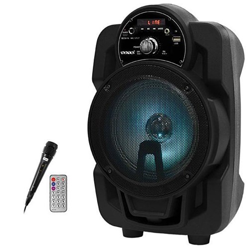 Caixa Karaoke Satellite AS-6061 200 Watts RMS Bluetooth USB Auxiliar Bivolt - Preta - Megastar