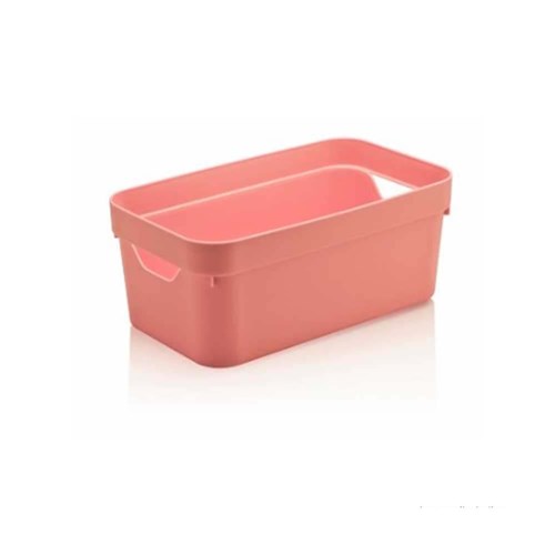 Caixa Organizadora Cube 5,3L Pequena Rosa Quartz ou Ou