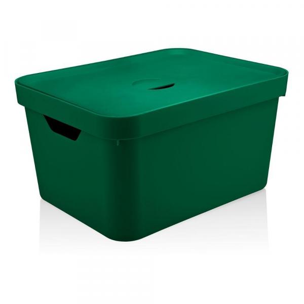 Caixa Organizadora Cube com Tampa Verde Amazônia G - OU