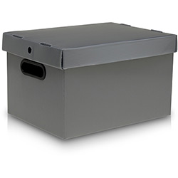 Caixa Organizadora Desmontável G Prata - Prontobox