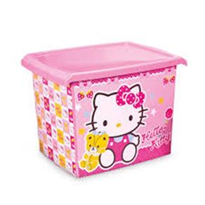 Caixa Organizadora Hello Kitty 20L para Brinquedos, Roupas Empilhavel