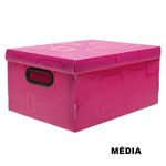Caixa Organizadora Media Rosa Pink Dello