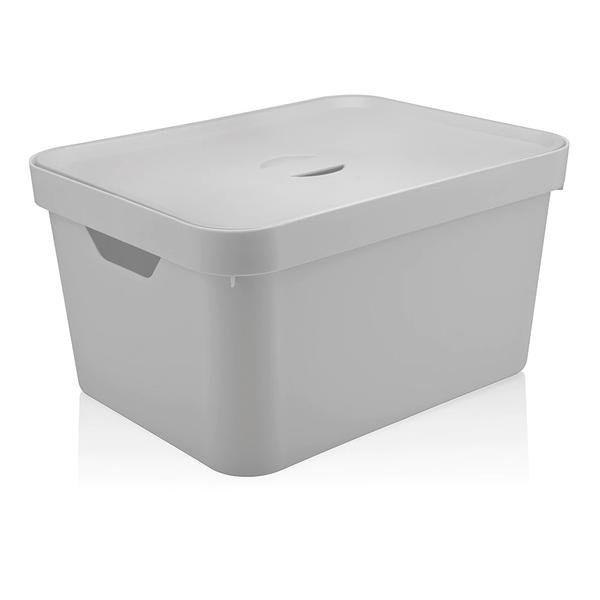 Caixa Organizadora ou Cube com Tampa Branca 46 X 36 X 24,5 Cm
