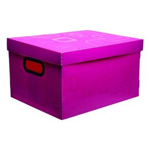 Caixa Organizadora Pequena Rosa Pink Dello