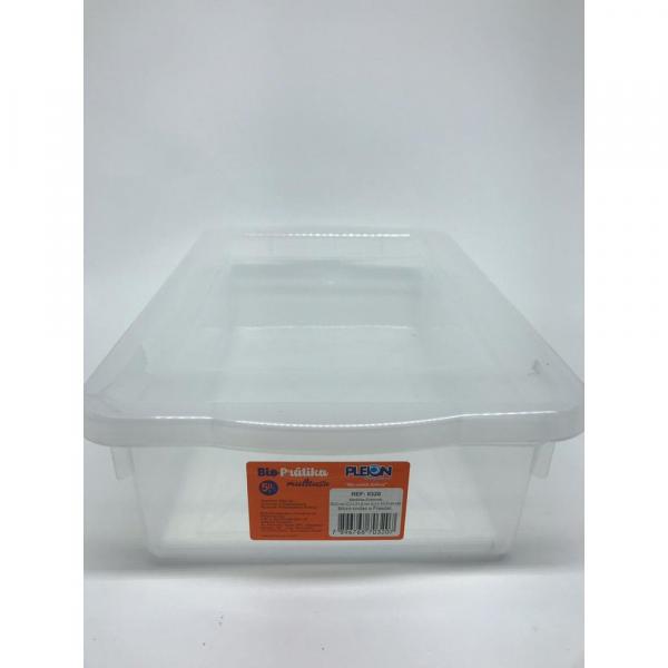 Caixa Organizadora Plastico com Tampa Transparente Biopratika 5 L - 0320 - Pleion - PLE 001