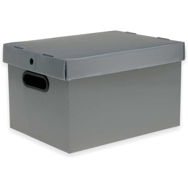 Caixa Organizadora Prontobox Prata 440X320X260 GD - Polycart