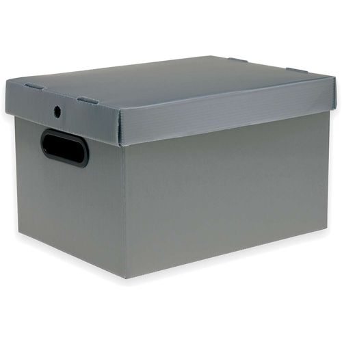 Caixa Organizadora Prontobox Prata 360x265x230 Md Polycart