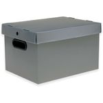 Caixa Organizadora Prontobox Prata 360x265x230 Md Polycart