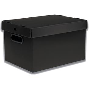 Caixa Organizadora Prontobox Preta 360X265X230 Md Polycart