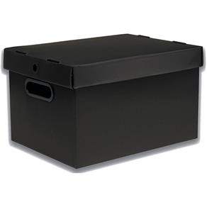 Caixa Organizadora Prontobox - Preto 360x265x230 - Média
