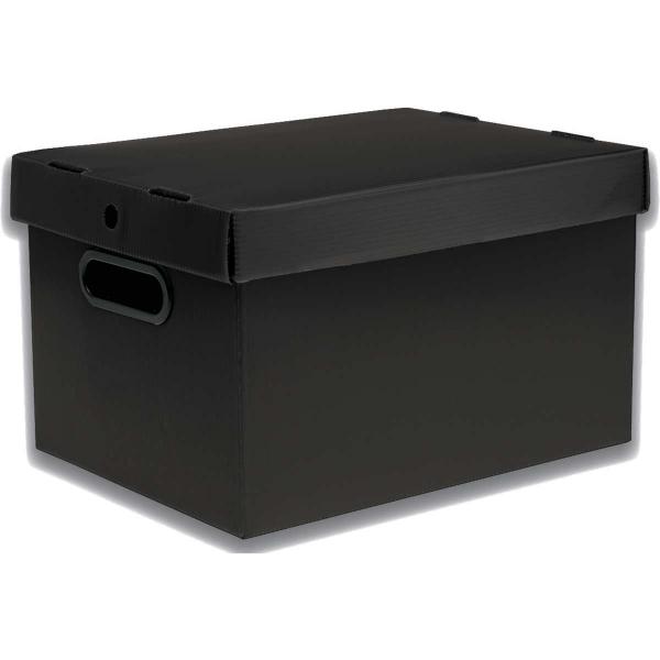 Caixa Organizadora Prontobox Preto 560X365X300 XG - Polycart