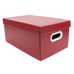 Caixa Organizadora Stok Vermelha - 39,5x24,5cm