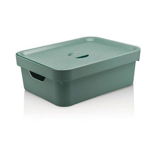 Caixa Organizadora Verde Menta Cube M com Tampa - OU