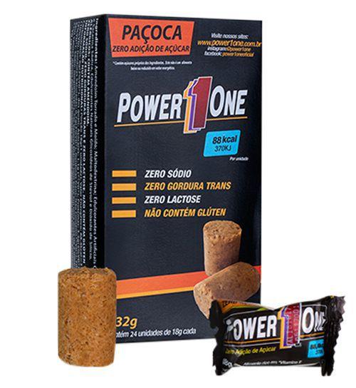 Caixa Paçoca Zero Açúcar (432g) - Power1one
