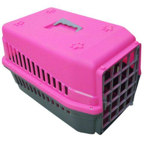 Tudo sobre 'Caixa para Transporte de PETs (cães e Gatos) Mec Pet 30x5030 Cor:Rosa'